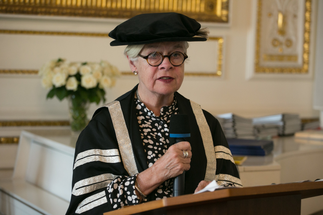 Mary Stiasny at 2019 ICEF graduation ceremony